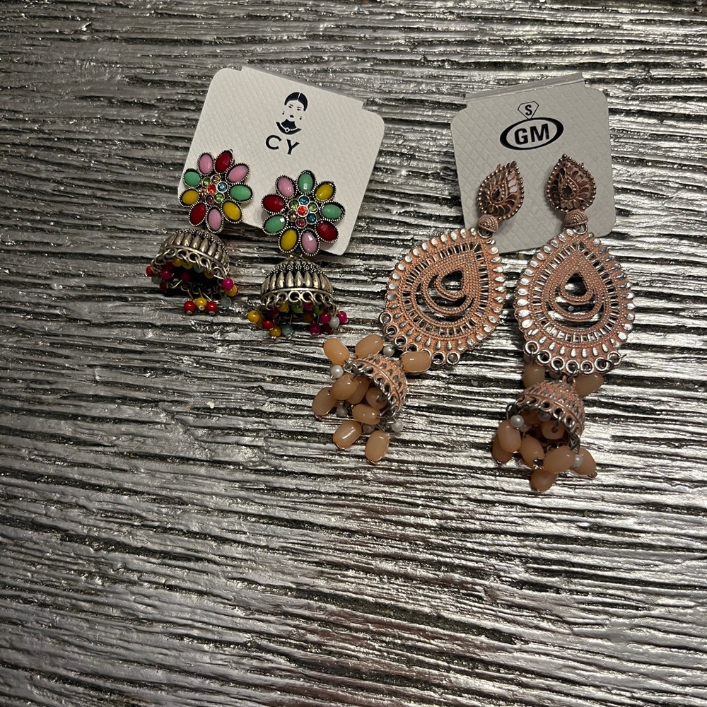 Jhoomke Indian Pakistani earrings 2